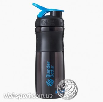 Спортивна пляшка-шейкер BlenderBottle SportMixer 820ml Black / Cyan(ORIGINAL)