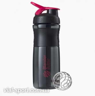 Спортивна пляшка-шейкер BlenderBottle SportMixer 820ml Black / Pink (ORIGINAL)