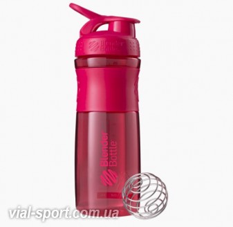 Спортивна пляшка-шейкер BlenderBottle SportMixer 820ml Pink FL (ORIGINAL)