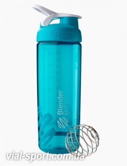 Спортивна пляшка-шейкер BlenderBottle SportMixer Sleek Promo 820ml Aqua (ORIGINAL)