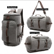 Спортивна сумка-рюкзак BAOSHA HB-26 3-Ways Vintage Canvas Men Holdall Weekend Travel Duffel Bag