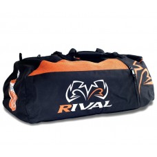 Спортивна сумка-рюкзак RIVAL RGB50 Gym Bag чорний помаранчевий