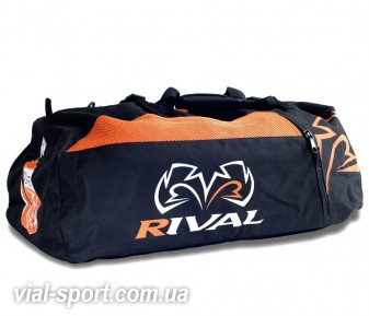 Спортивна сумка-рюкзак RIVAL RGB50 Gym Bag чорний помаранчевий