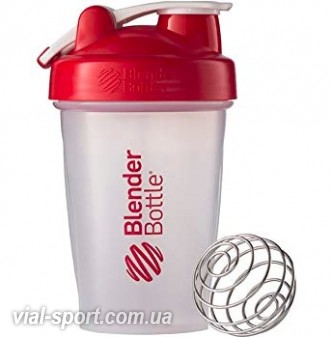 Спортивний шейкер BlenderBottle Classic Loop 590ml Clear / Red(ORIGINAL)