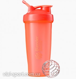 Спортивний шейкер BlenderBottle Classic Loop 820ml Coral (ORIGINAL)