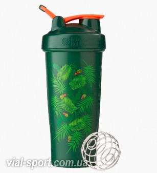 Спортивний шейкер BlenderBottle Classic Loop 820ml Special Edition green-coral (art palm) (original)