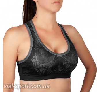 Спортивний топ Venum Santa Muerte 3.0 Sport Bras For Women Black Black