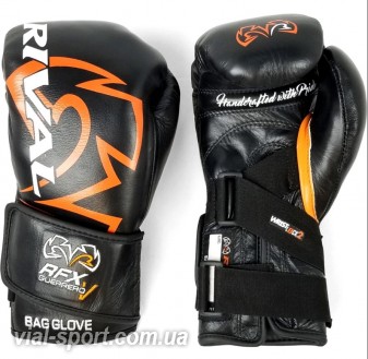 Strap снарядні рукавички RIVAL RFX Bag Glove with V-Strap чорний / помаранчевий