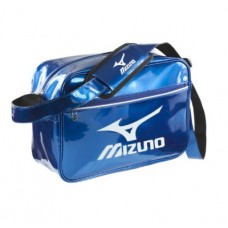 Сумка лакова Mizuno. Колір Синій. Білий логотип Mizuno. Розмір S (36x14x25cm)