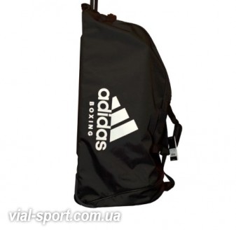 Сумка на колесах Adidas ADIACC057B. Колір Чорний, білий логотип adidas Boxing