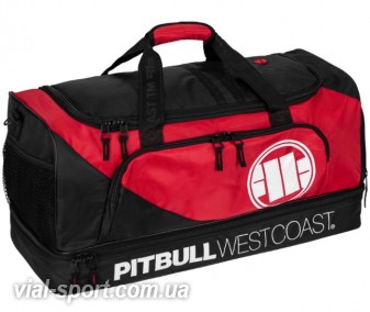 Сумка PIT BULL Big Duffle Bag Sports чорний/червоний