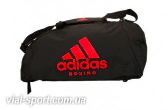 Сумка-рюкзак (2 в 1) Adidas ADIACC052B. Колір Чорний, червоний логотип