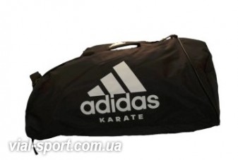 Сумка-рюкзак (2 в 1) Adidas CC052K. Колір Чорний, білий логотип Karate