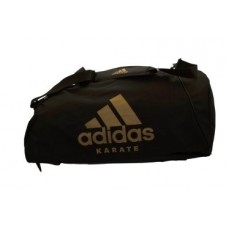 Сумка-рюкзак (2 в 1) Adidas CC052K. Колір чорний, золотий логотип. Матеріал 600D Polyester 62см