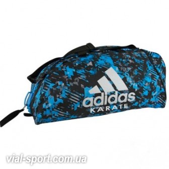 Сумка-рюкзак (2 в 1) Adidas ADIACC058K. колір камуфляж Синій, Срібний логотип adidas