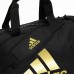Сумка-рюкзак (2в1) з золотим логотипом Adidas Karate (чорний, ADIACC052K)
