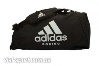 Сумка-рюкзак (2 в 1) Adidas ADIACC052B. Колір Чорний, білий логотип Boxing