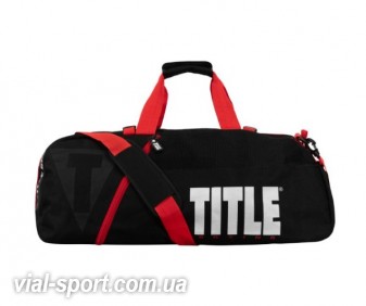 Сумка-рюкзак TITLE Boxing Champion Sport Bag чорний/червоний