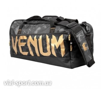 Сумка Venum Sparring Sport Bag Dark Camo Gold