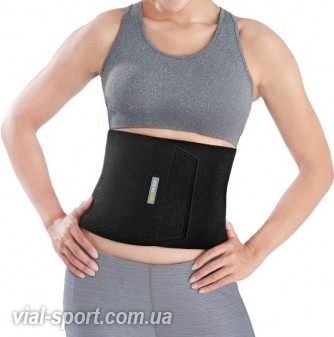 Термо-пояс для схуднення на липучці BRACOO SE22 Advanced Adjustable Waist Trimmer чорний