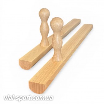 Тонфа тренувальна окинавська (2шт), довжина 51см 