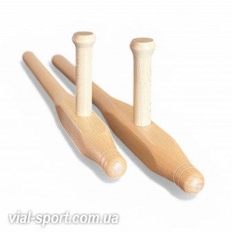 Тонфа тренувальна окинавська (2шт), довжина 55см 