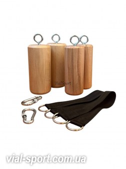 Тренажер для хвату (дерев'яні циліндри для підтягувань) 50 та 70 мм
