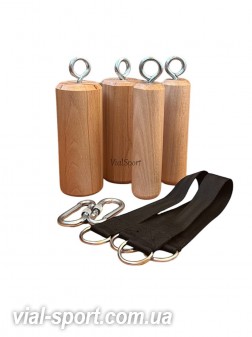 Тренажер для хвату (дерев'яні циліндри для підтягувань) 40 та 60 мм