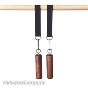 Тренажер для підтягувань та сили хвату діаметр 40 мм колір коричневий