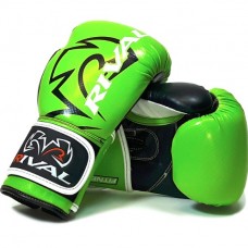 Тренувальні боксерські рукавички для фітбокса RIVAL RB7-Fitness + Bag Gloves салатовий / чорний