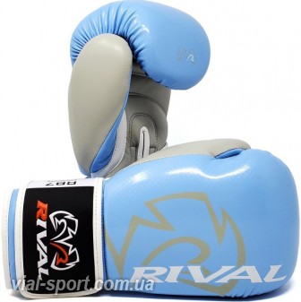 Тренувальні боксерські рукавички для фітбоксу RIVAL RB7-Fitness + Bag Gloves блакитний/сірий