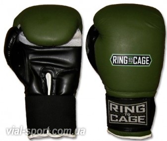 Тренувальні боксерські рукавички RING TO CAGE Geltech Super Bag Gloves RC09 морський зелений / чорний / білий