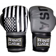 Тренувальні боксерські рукавички RING TO CAGE Gym Training Gloves-USA сірий / USA