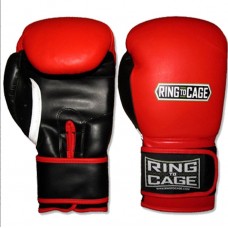 Тренувальні боксерські рукавички RING TO CAGE Gym Training Gloves RCBG червоно-чорні