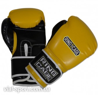 Тренувальні боксерські рукавички RING TO CAGE Gym Training Gloves rcbg Жовтий / Чорний