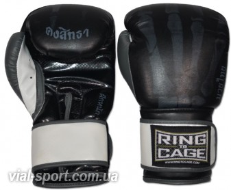 Тренувальні боксерські рукавички RING TO CAGE Gym Training Gloves-USA rcbgusa чорний / X-Ray