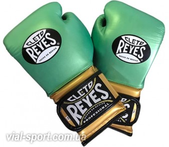 Тренувальні рукавички CLETO REYES WBC Velcro Closure зелений неон