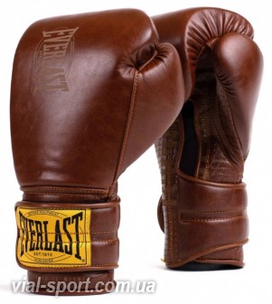 Тренувальні рукавички EVERLAST 1910 Classic Sparring Gloves коричневі