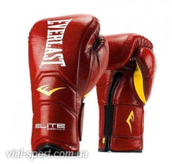 Тренувальні рукавички EVERLAST Elite Hook &amp; Loop Training Gloves червоні