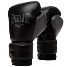 Тренувальні рукавички EVERLAST Powerlock-2 Hook & Loop Training Gloves (з синтетичної шкіри) чорні