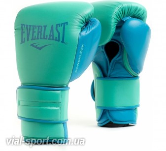 Тренувальні рукавички EVERLAST Powerlock-2 Pro Training Gloves бірюзові