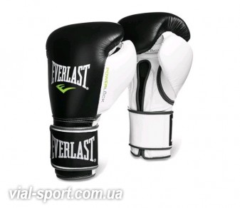 Тренувальні рукавички EVERLAST Powerlock Hook &amp; Loop Training Gloves чорний-білий