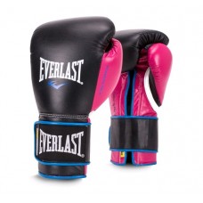 Тренувальні рукавички EVERLAST Powerlock Hook &amp; Loop Training Gloves чорний-рожевий