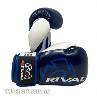 Тренувальні боксерські рукавички для фітбоксу RIVAL RB7-Fitness + Bag Gloves темно-синій