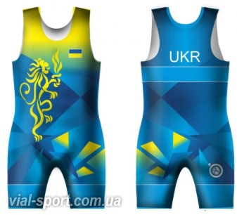 Трико UWW UKR LEV Blue синє