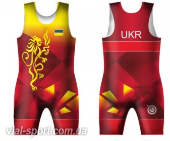 Трико UWW UKR LEV Red червоне