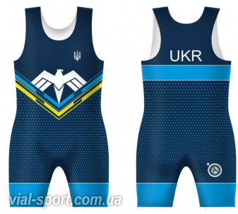 Трико UWW Ukr orel blue синє