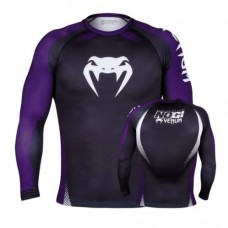 Рашгард VENUM NO GI IBJJF APPROVED RASH GUARD BLACK PURPLE