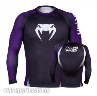 Рашгард VENUM NO GI IBJJF APPROVED RASH GUARD BLACK PURPLE