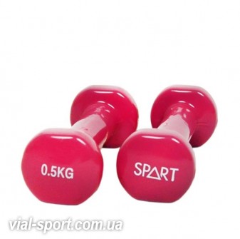 Вінілові гантелі Spart Vinyl Dumbbell 0,5 kg